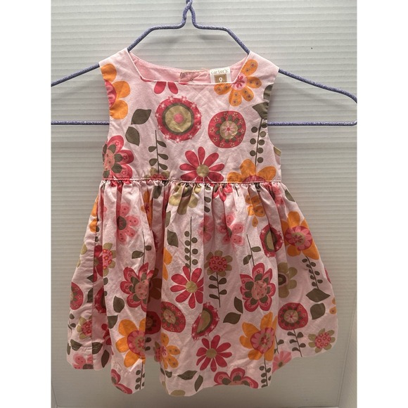 Carter's‎ Baby Girls Pink Floral Dress 9M - Picture 1 of 6